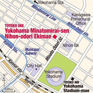 Toyoko Inn Yokohama Minatomirai-Sen Nihon-Odori Ekimae ภายนอก รูปภาพ